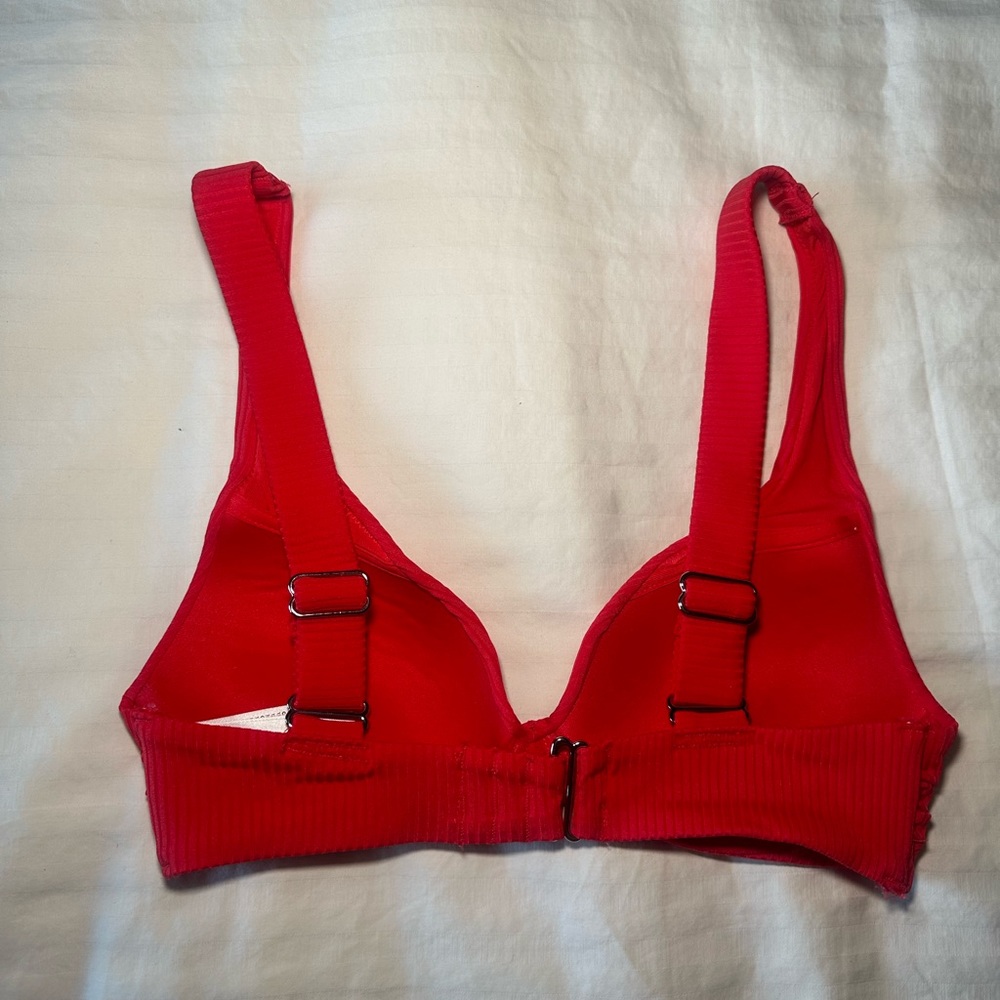 H&M Ribbed Red Bikini Top - Picture 2 of 2